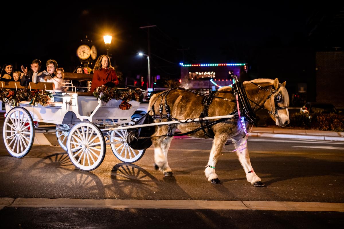 Horse Drawn Carriage Attendant Belmont's Christmas Village Eventeny