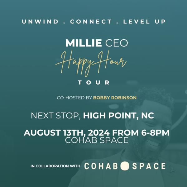 Millie CEO Happy Hour Tour