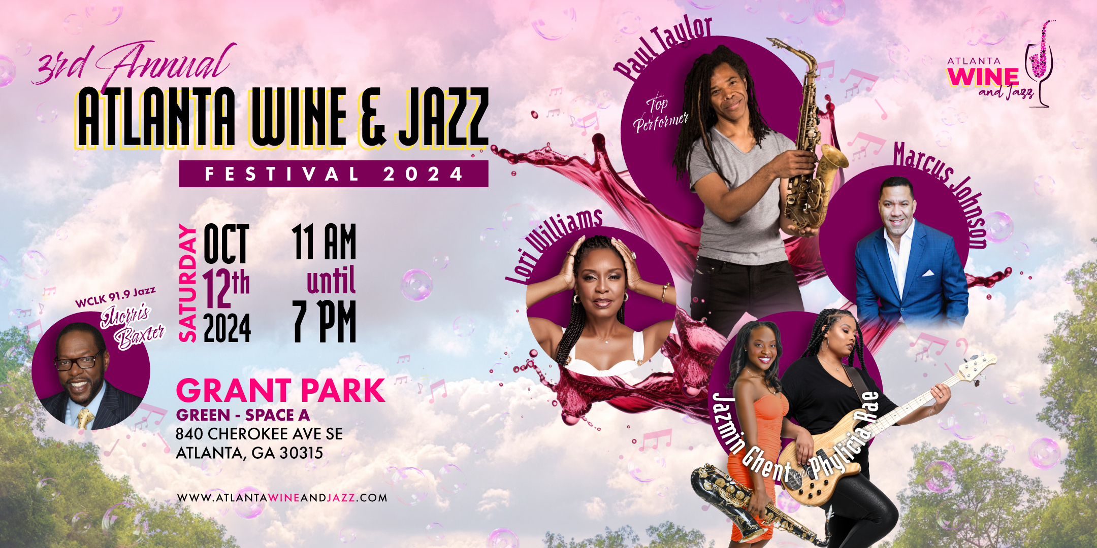 3rd annual Atlanta Wine & Jazz Fest 2024 Eventeny