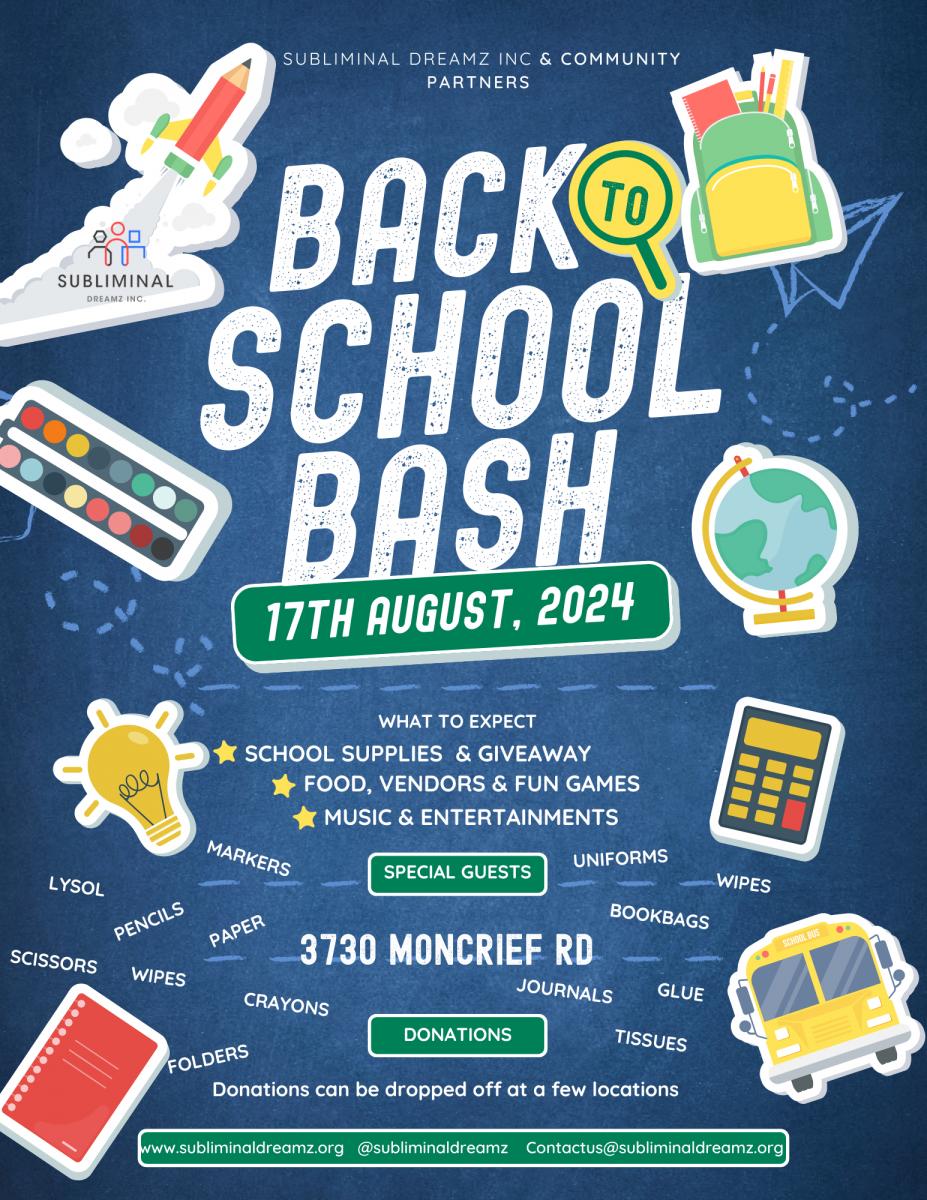 Community  Back to School Bash cover image