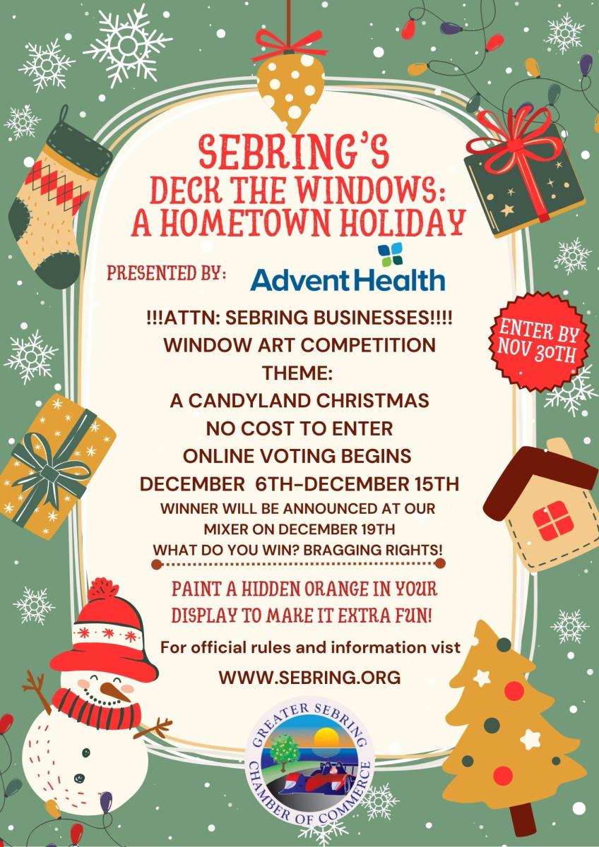 Sebring's Deck the Windows: A Hometown Holiday