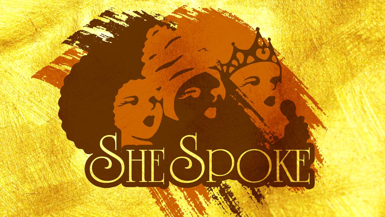 SHE SPOKE LOGO