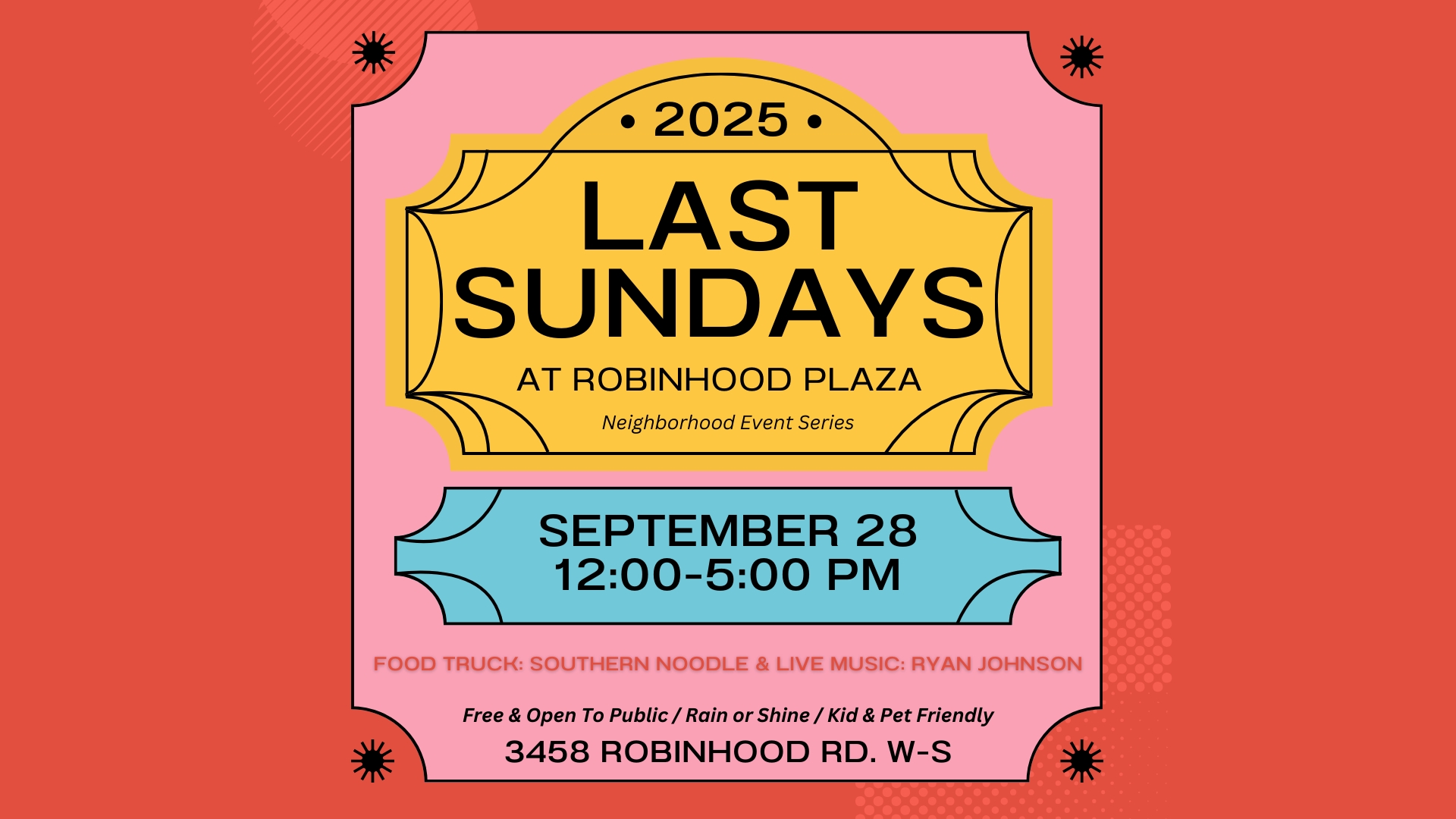 09.28.25 - Last Sundays at Robinhood Plaza