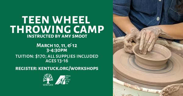 Teen Wheel Throwing Spring Break Camp 2025