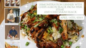 Demonstration Dinner with Chef Aaron Black from Pink Steak and Chef Sarah Black cover picture