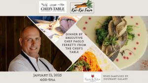 Dinner by Executive Chef Paolo Ferreti from Chef's Table cover picture