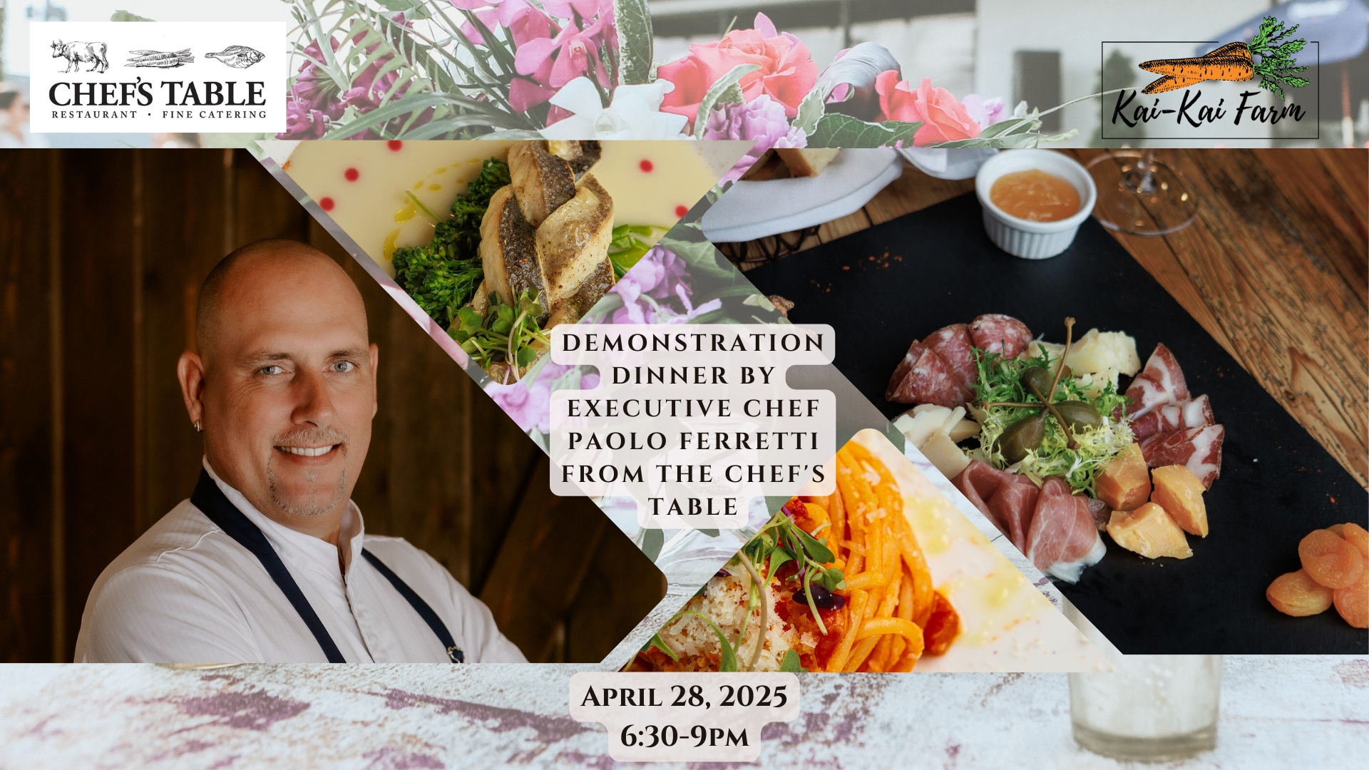 Demonstration Dinner with Executive Chef Paolo Ferretti from The Chef's Table cover image