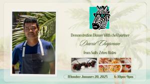 Demonstration Dinner with Chef David Chapman from Salty Zebra Bistro cover picture