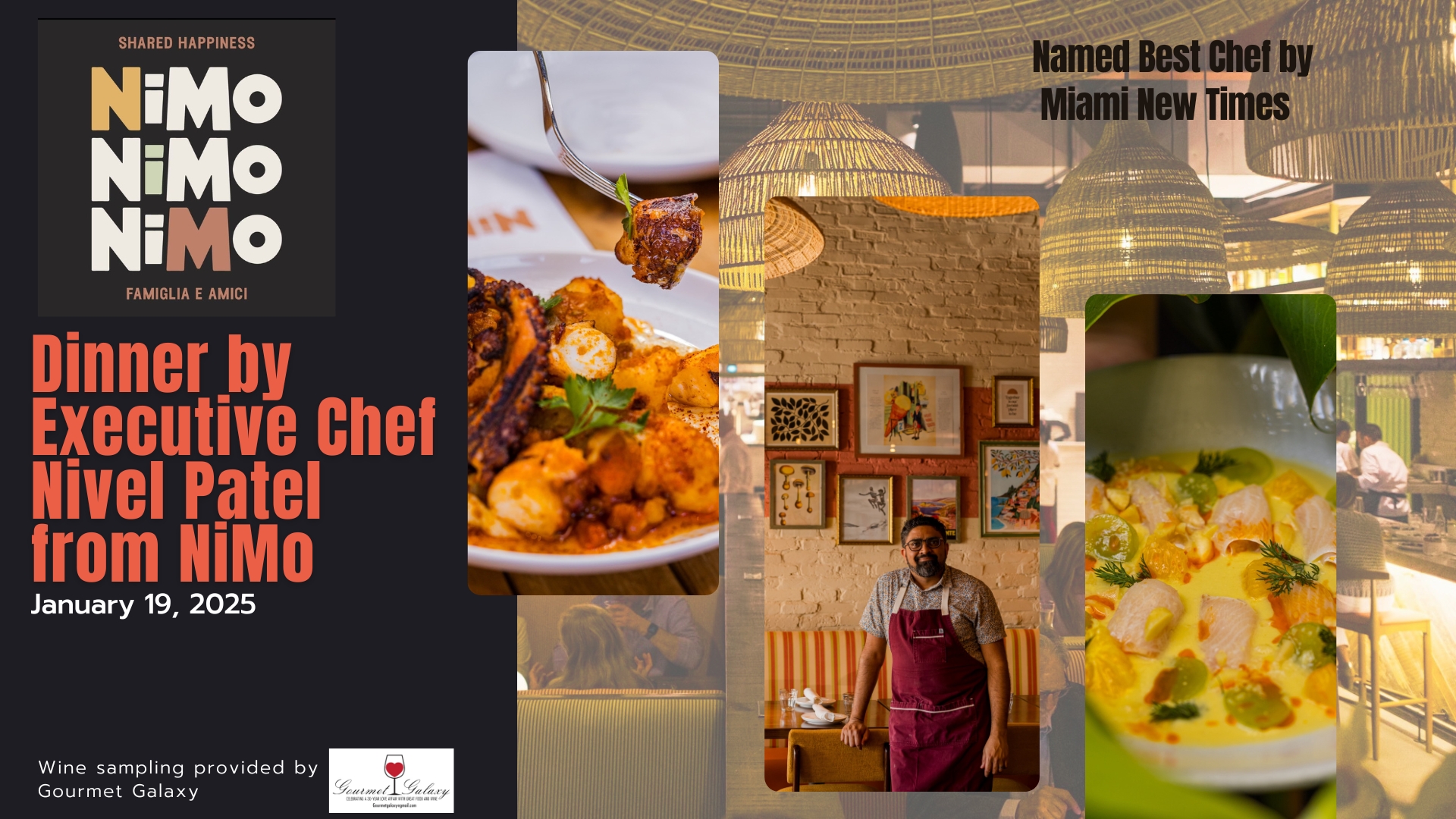 Dinner by Executive Chef Nivel Patel from NiMo cover image