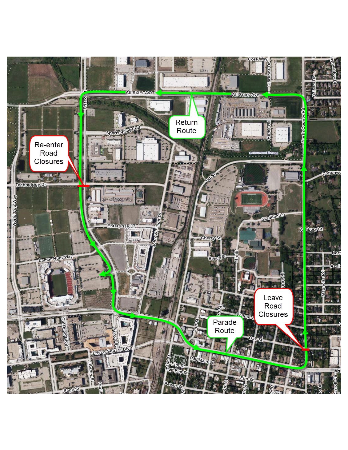 Parade Route Map