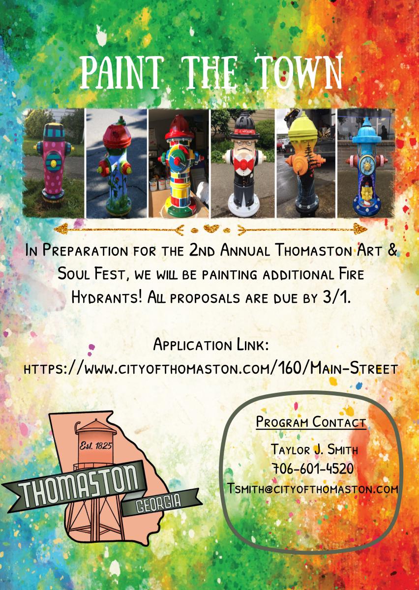 Fire Hydrant Painting Flyer