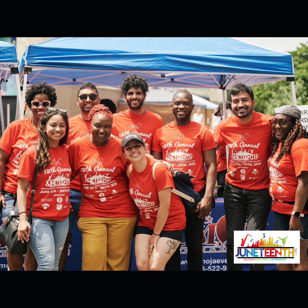 Thankful and grateful for the Juneteenth celebration volunteers... The event won't be as great without this amazing team! ðŸ¥°