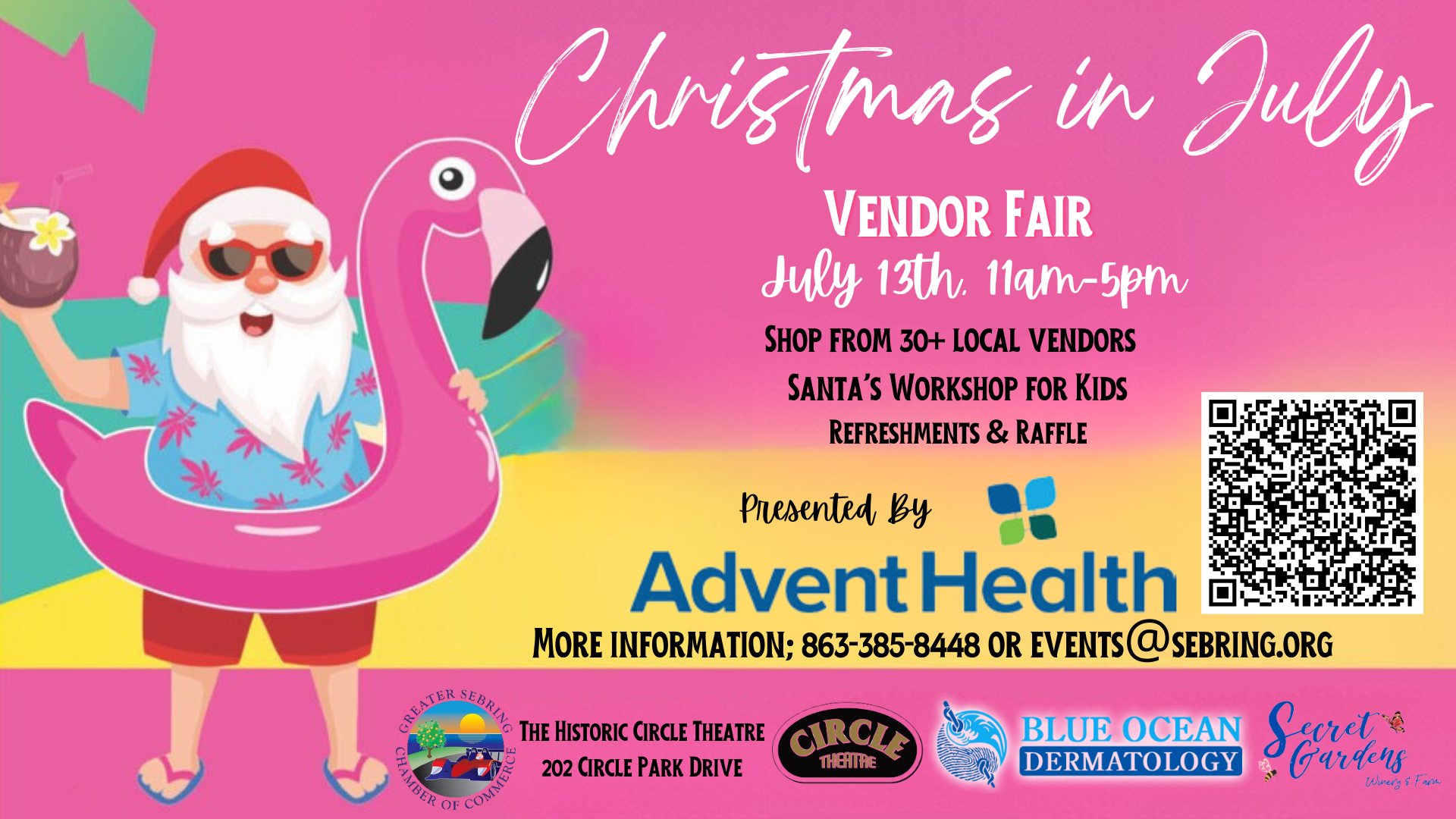 Christmas In July Vendor Fair presented by Advent Health