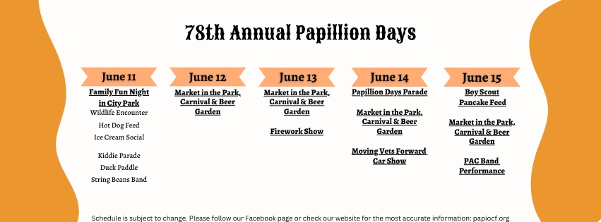 Papillion Days 2025 cover image