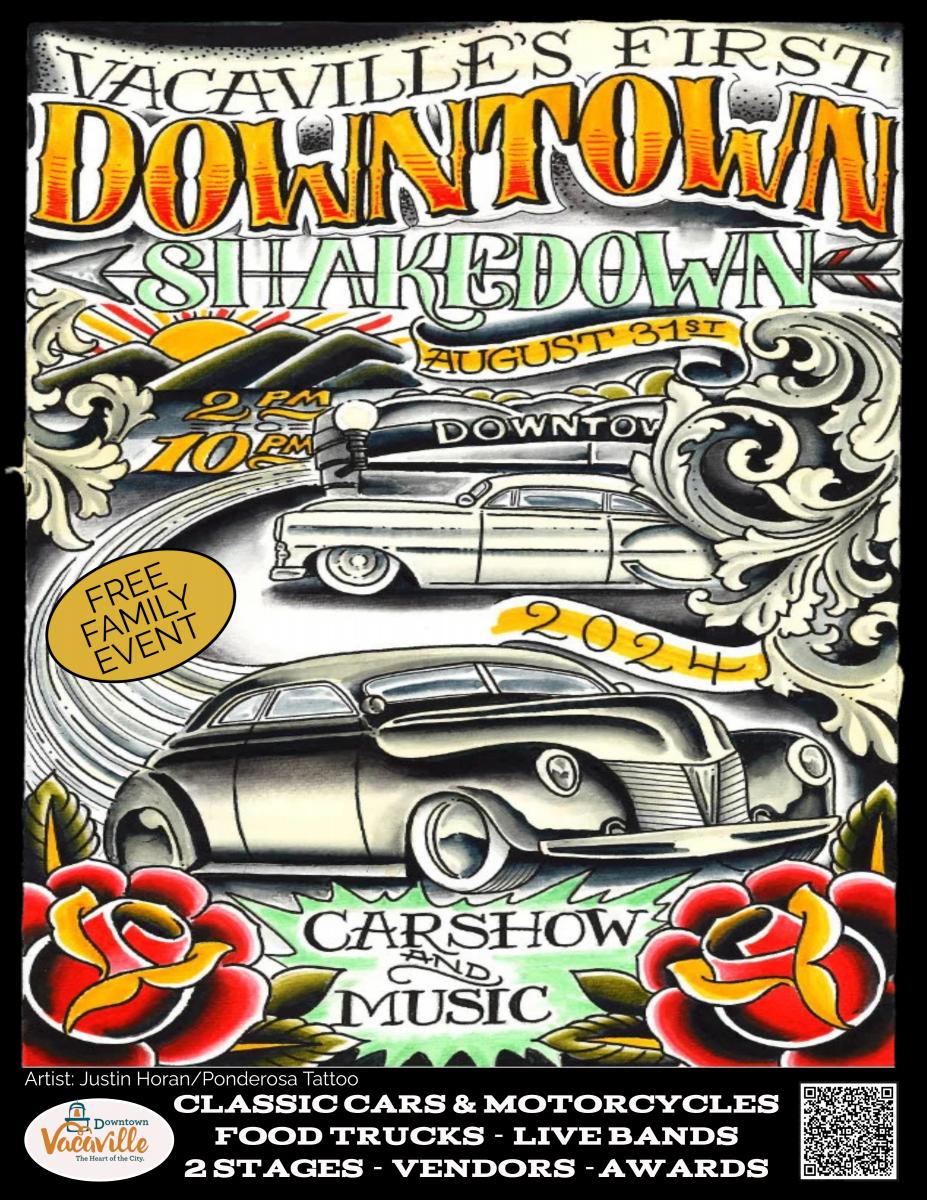 Vacaville's Downtown Shakedown Classic Car & Motorcycle  Show 2024 in Downtown Vacaville cover image
