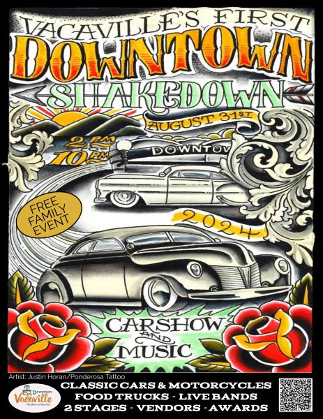 Vacaville's Downtown Shakedown Classic Car & Motorcycle  Show 2024 in Downtown Vacaville