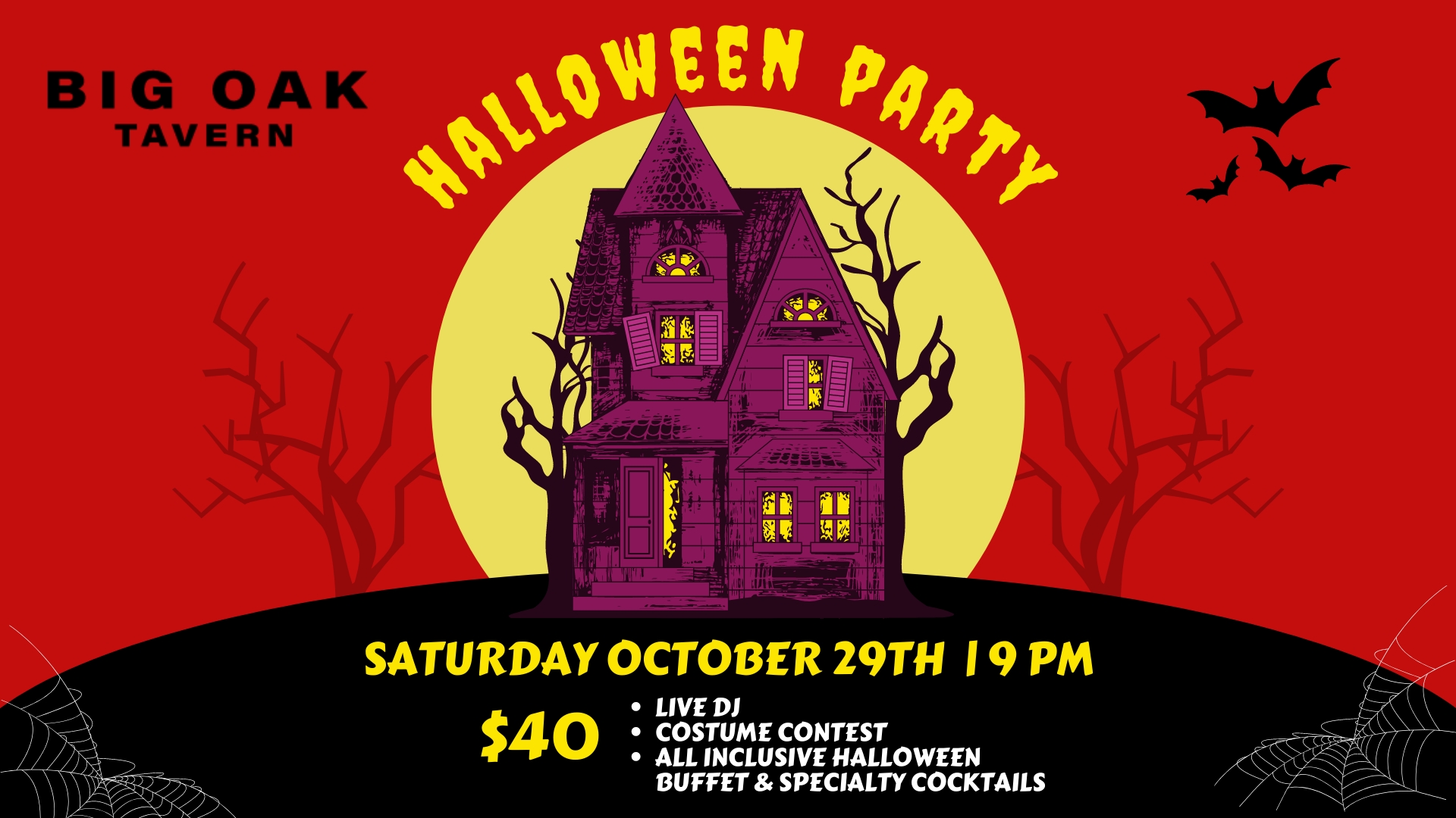 BIG OAK HALLOWEEN PARTY! Eventeny