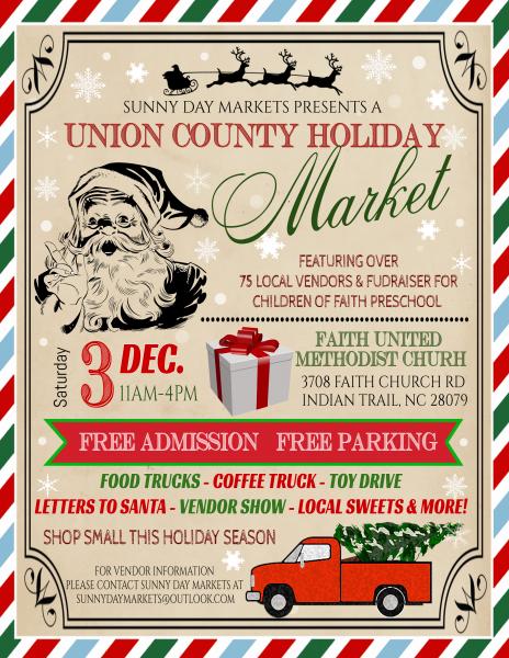 Sunny Day Markets Union County Holiday Market