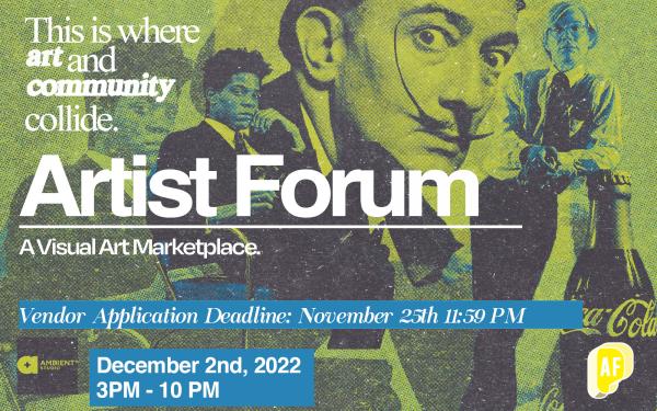 Artist Forum Art Vendor Application