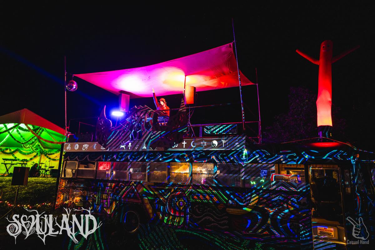 DJ, Notixx,  playing at Souland Land Music Festival