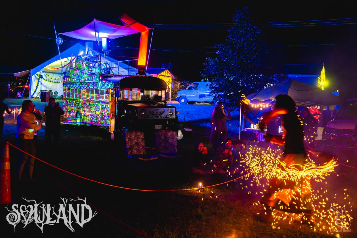 fire spinners at Souland Land Music Festival