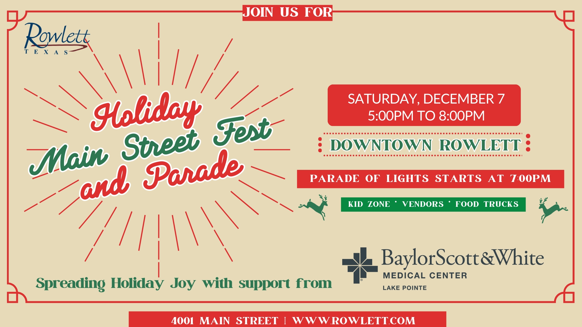 Holiday Main Street Fest and Parade