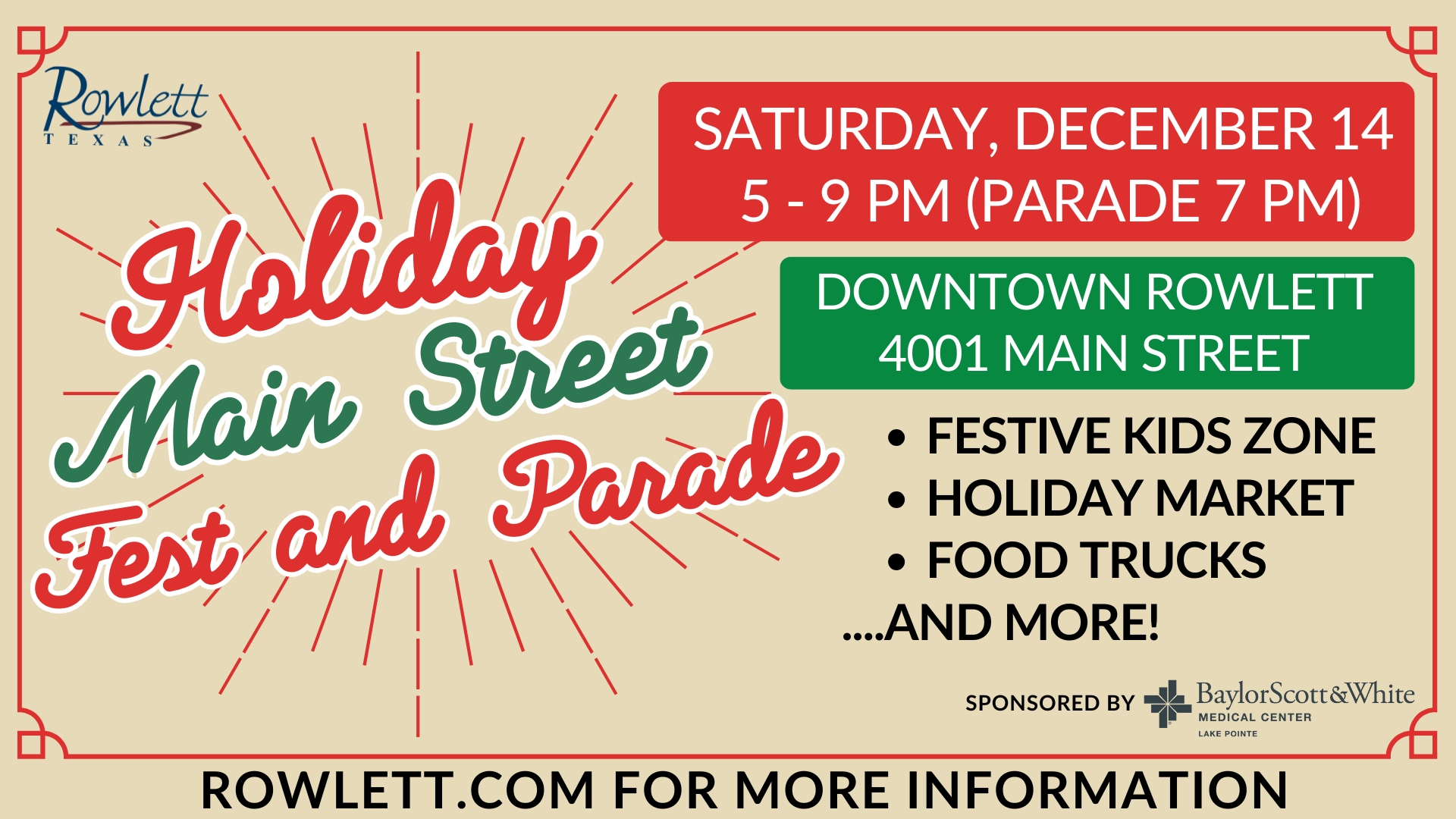 Holiday Main Street Fest and Parade