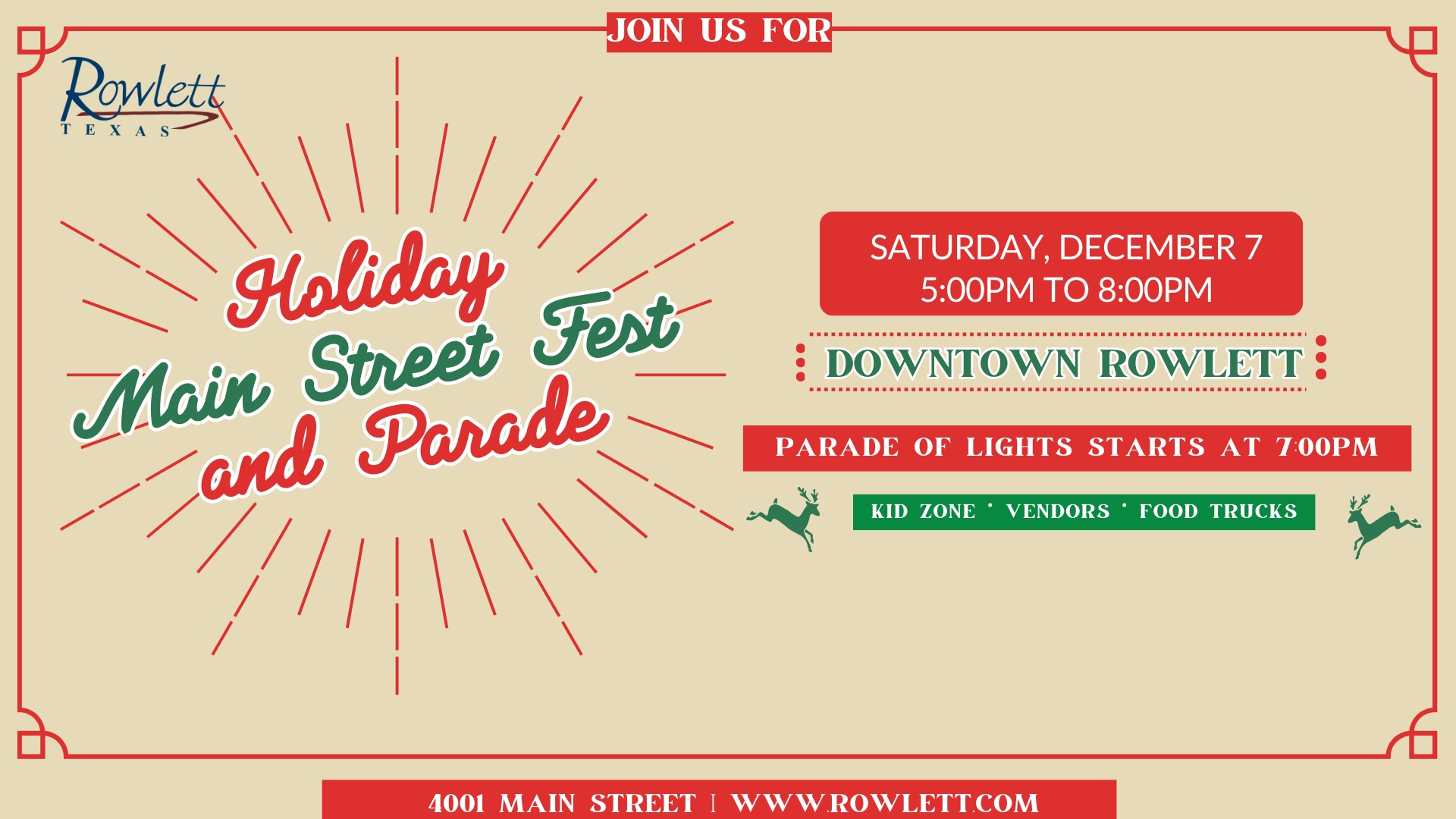 Holiday Main Street Fest and Parade cover image