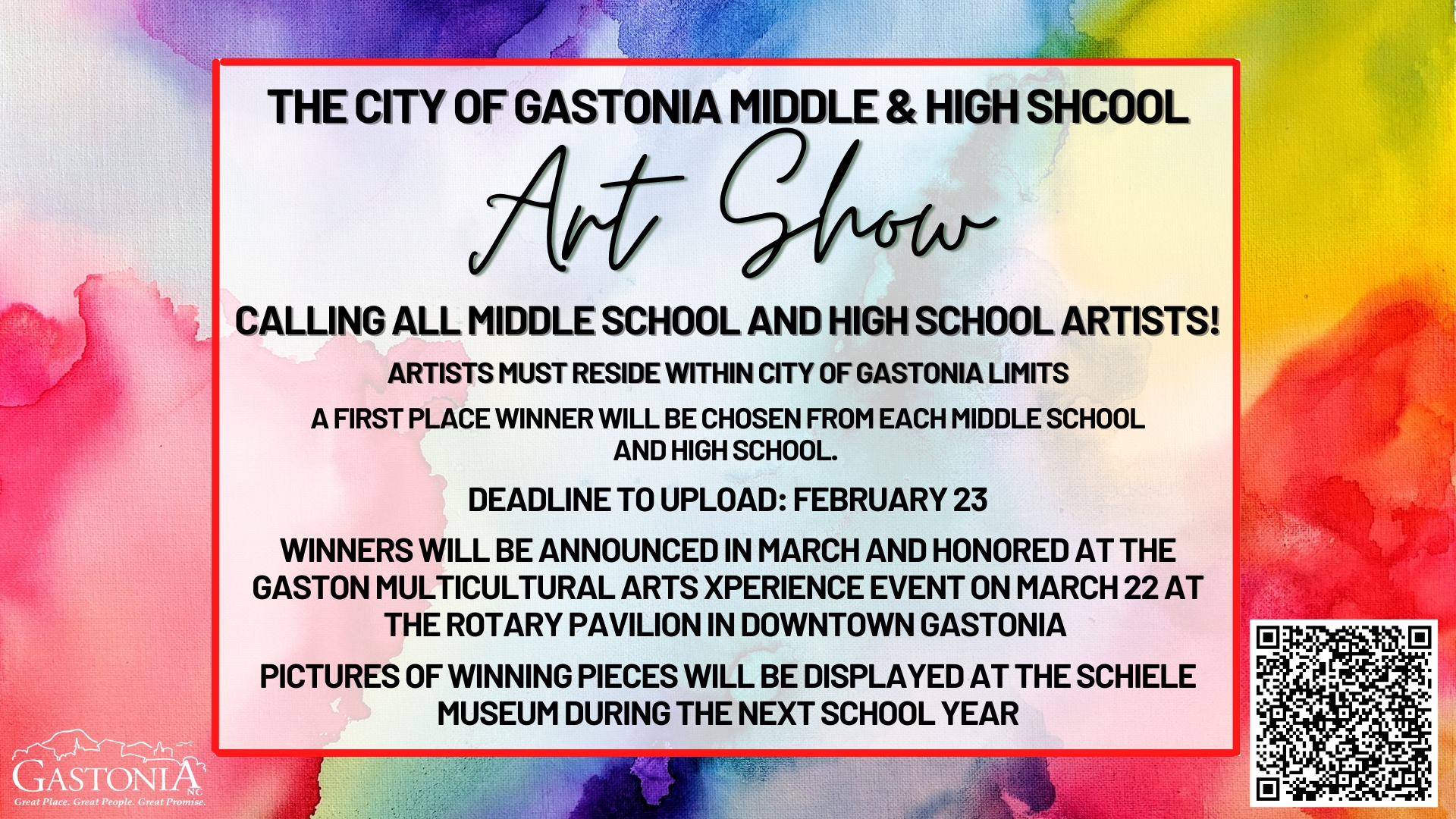 Gastonia Middle and High School Visual Arts Show