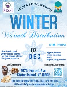 Winter warmth distribution cover picture