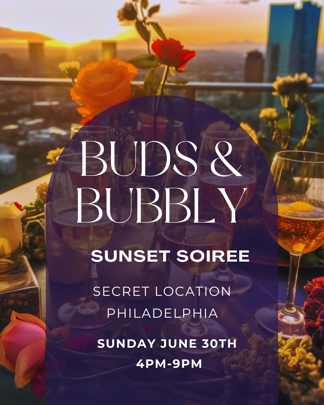 💐Buds & Bubbly: Sunset Soirée cover image