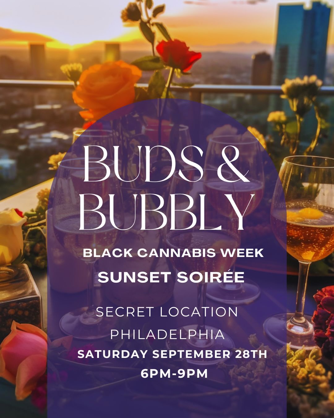 💐🥂Buds & Bubbly:  Sunset Soirée cover image