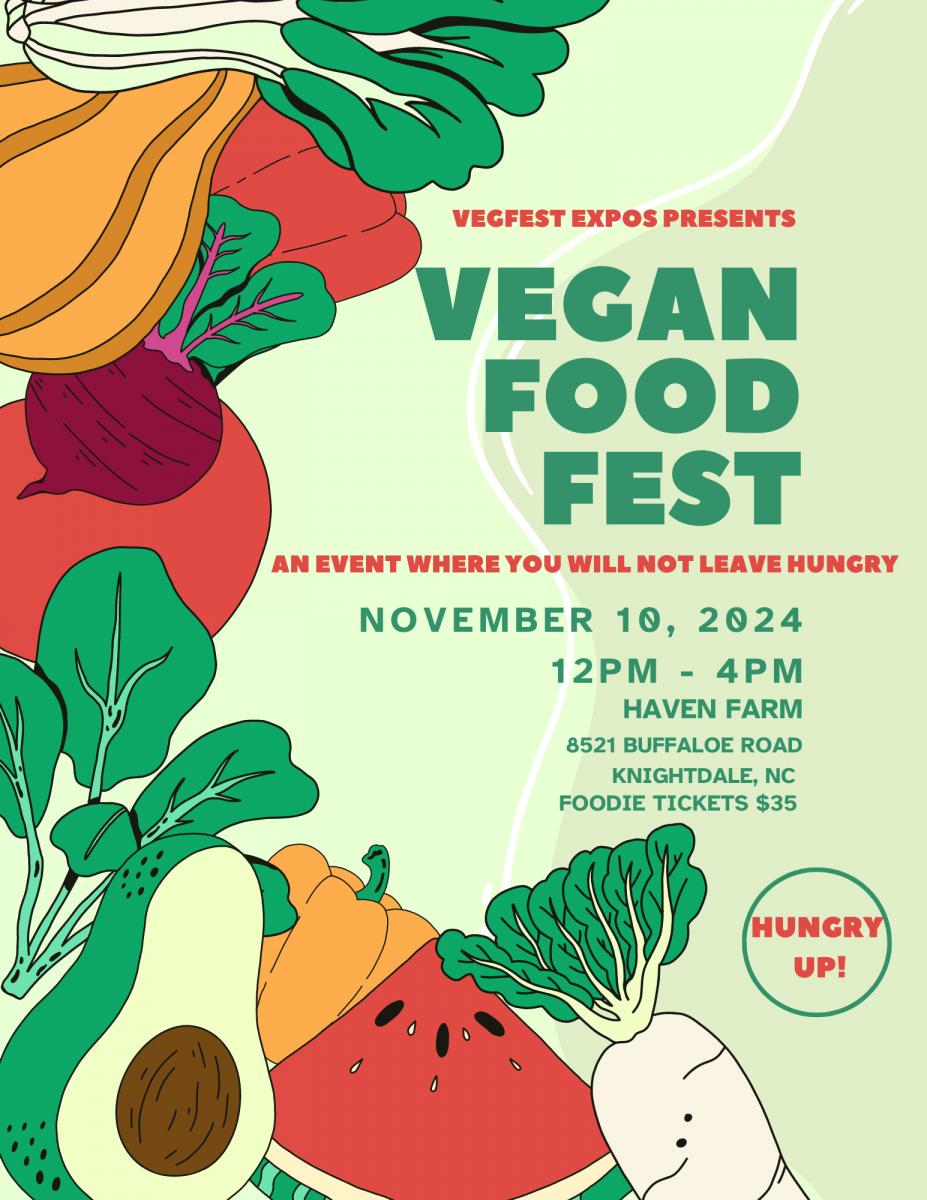 vegan food fest knightdale, nc