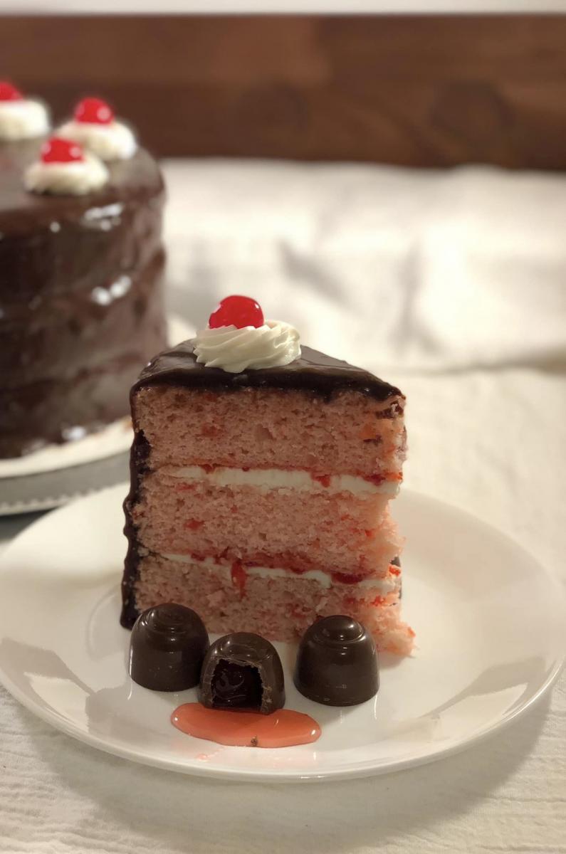 Layer's Cherry Cordial Cake