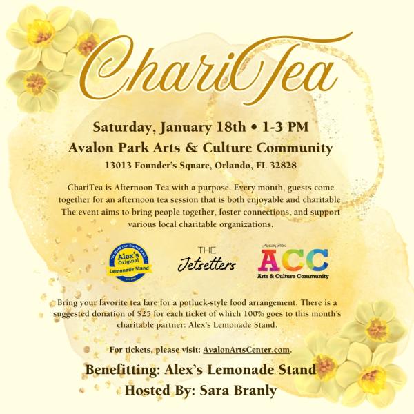 ChariTea - Benefitting: Alex’s Lemonade Stand