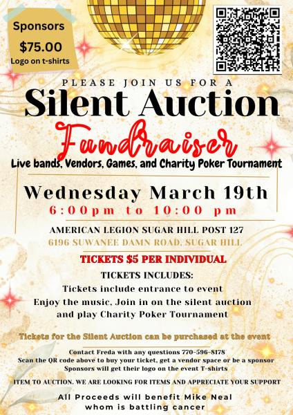 Donate a service or product for silent auction