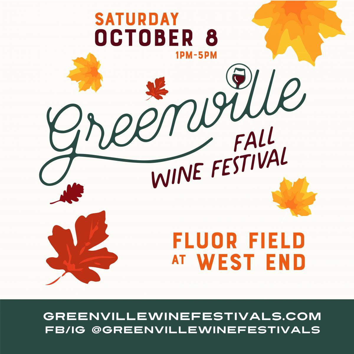 Greenville Fall Wine Festival 2022 Eventeny