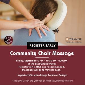 10:30 AM - Community Chair Massage cover picture