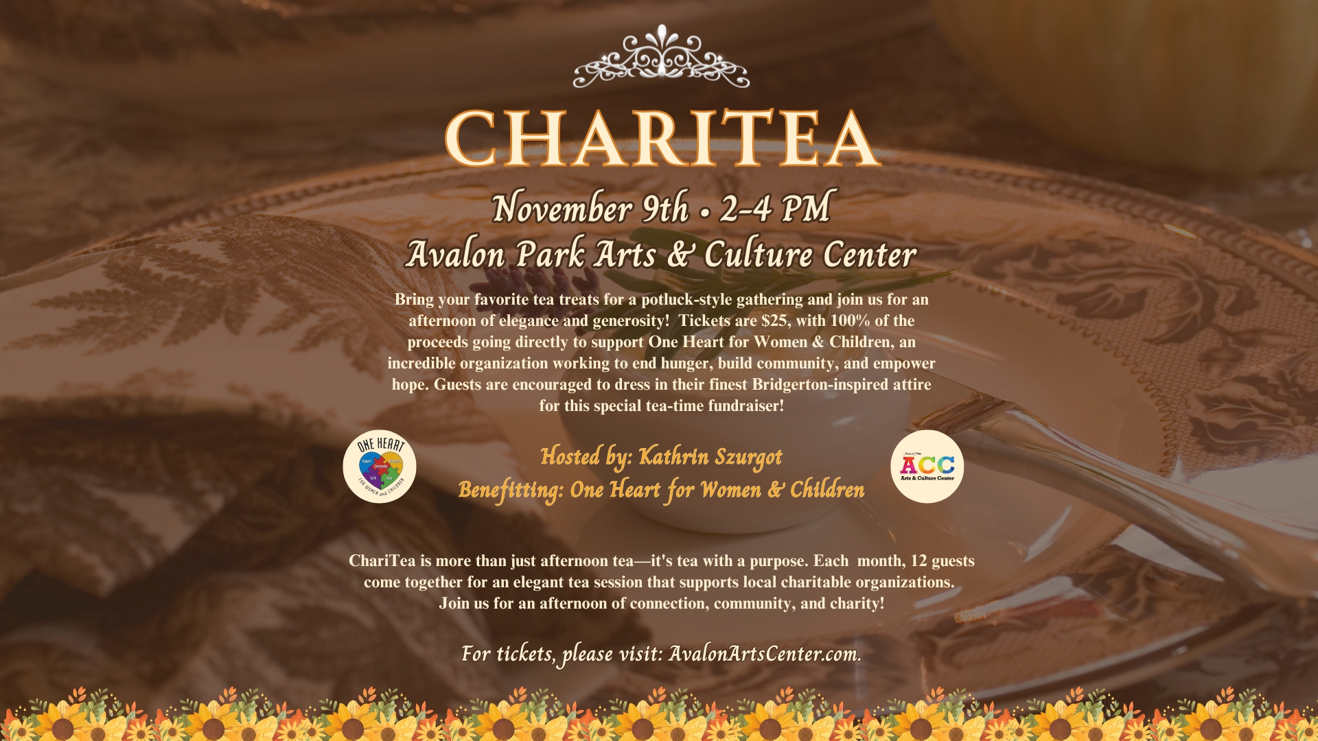 ChariTea - Benefitting: One Heart for Women & Children