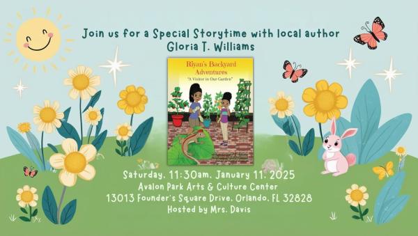 Special Story Time with local author Gloria T. Williams