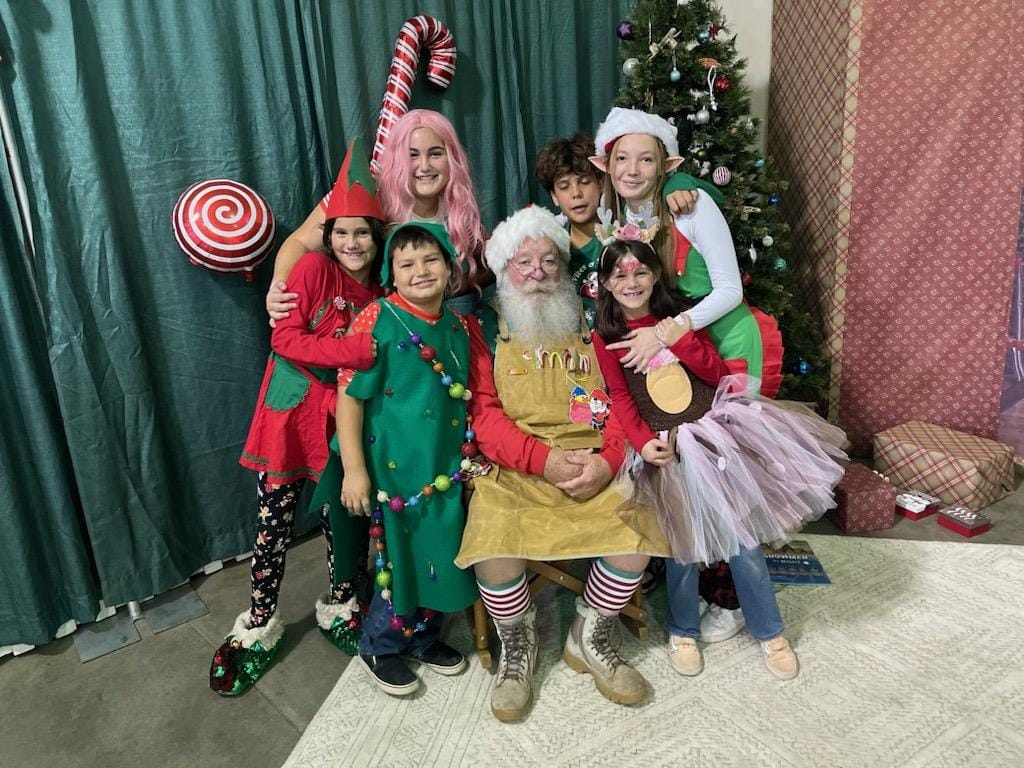 Santa and the Elf gang