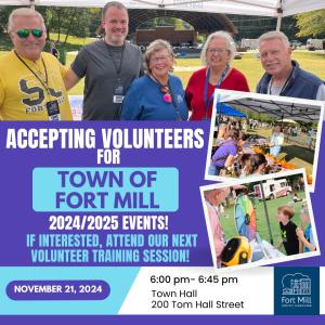 Town of Fort Mill Volunteer Training