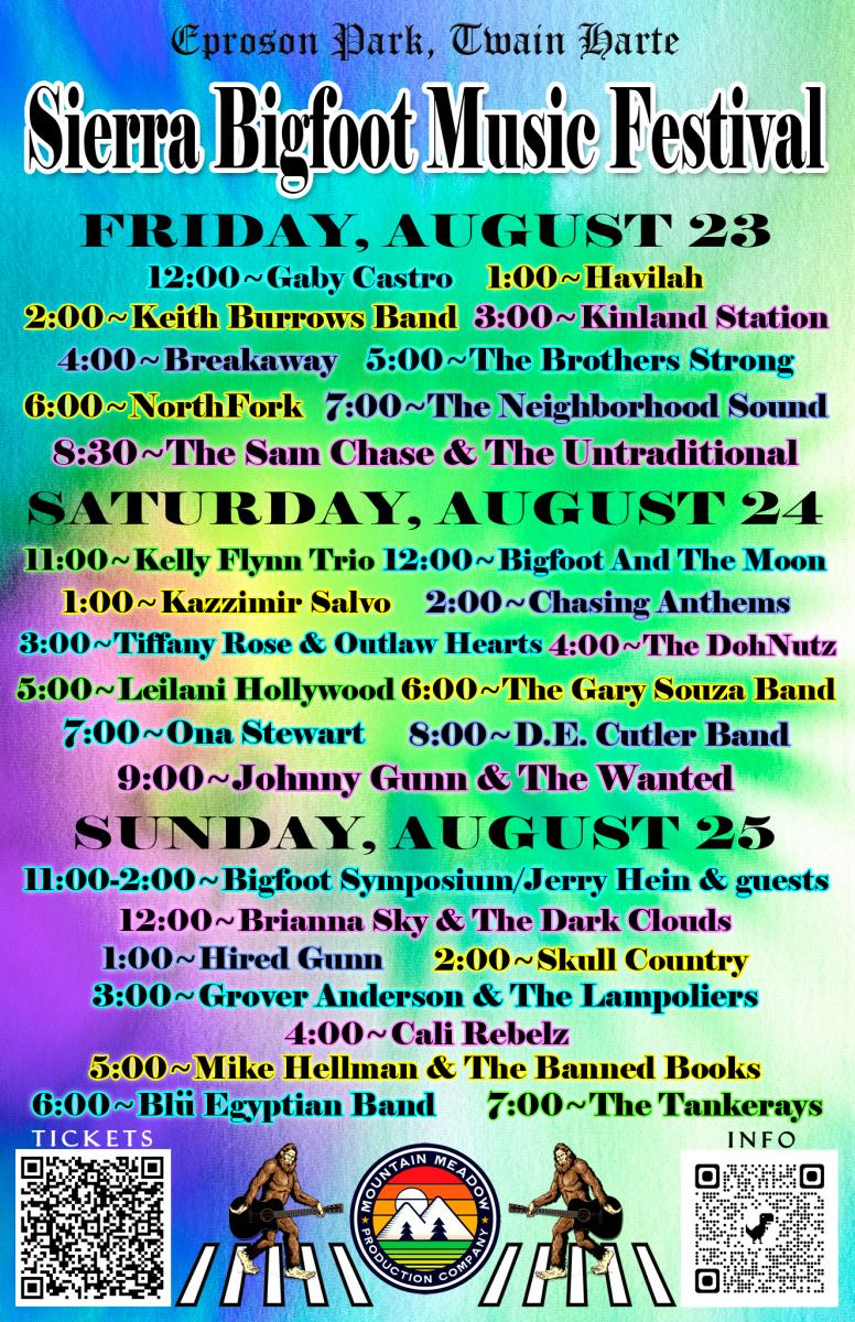 Sierra Bigfoot Music Festival 4th Annual - Eventeny