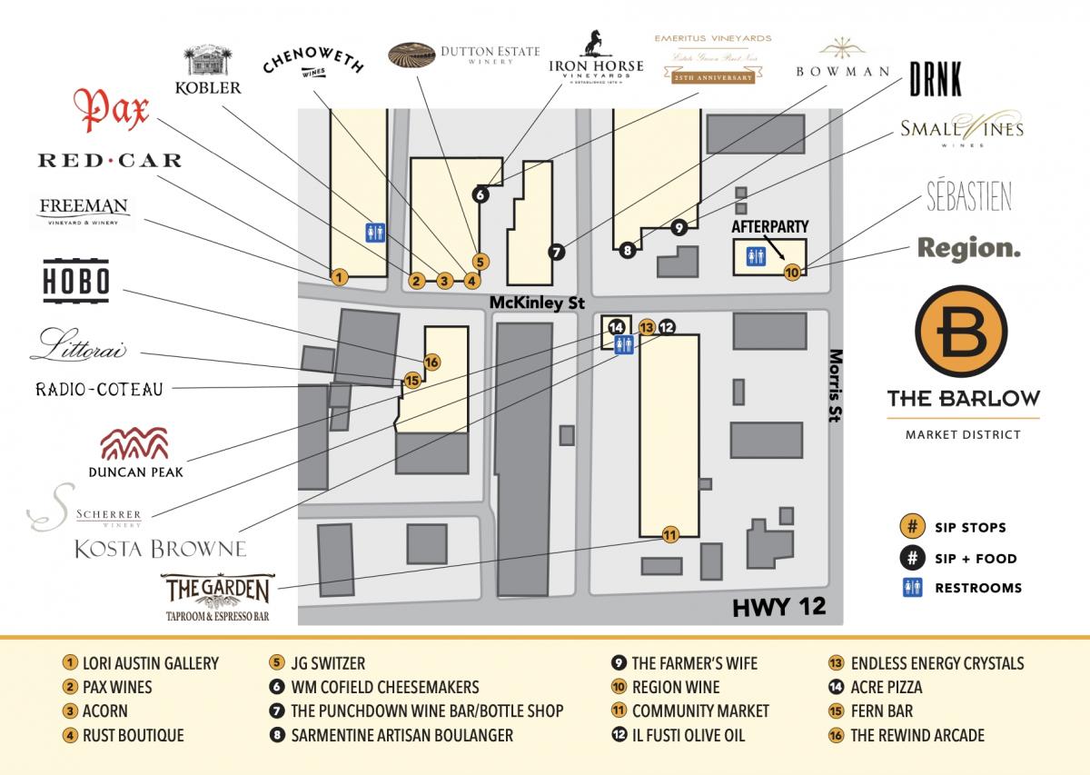 Sip Soiree Wine Map