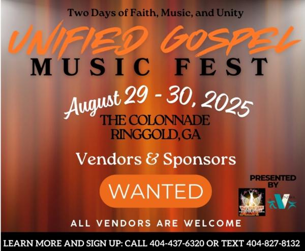 UNIFIED GOSPEL MUSIC FEST at the Colonnade Ringgold GA