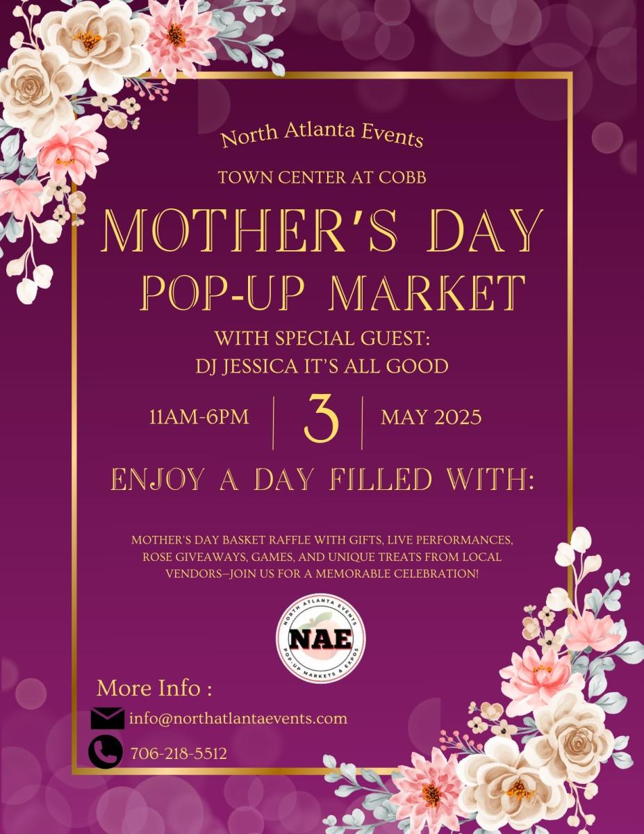 Mother's Day Pop Up Market at Town Center Cobb Indoor Event