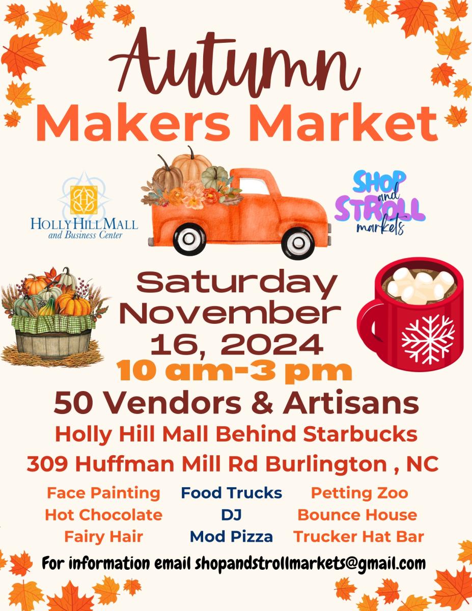 November Makers Market-Holly Hill Mall