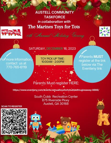 Annual Toys for Tots Drive Thru Giveaway