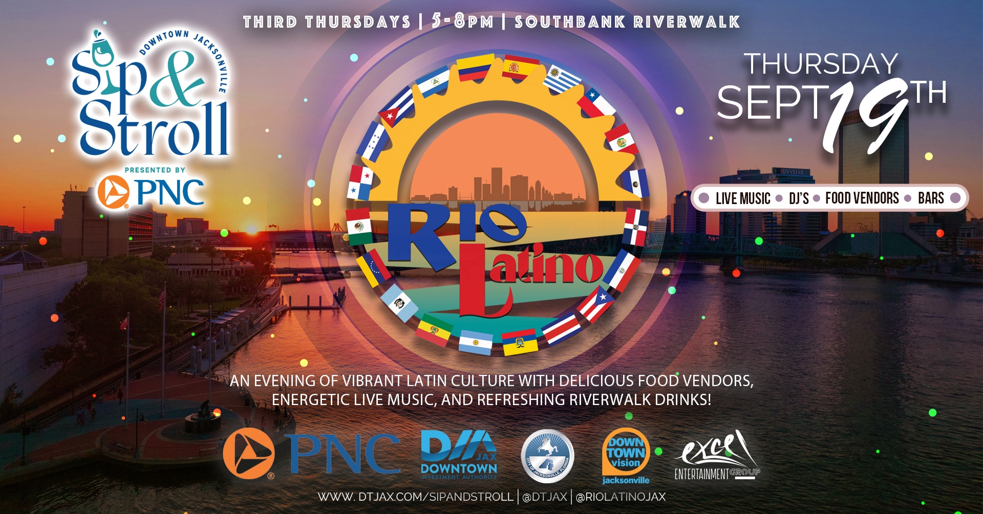 Third Thursday Sip & Stroll Presented By PNC x RioLatino cover image