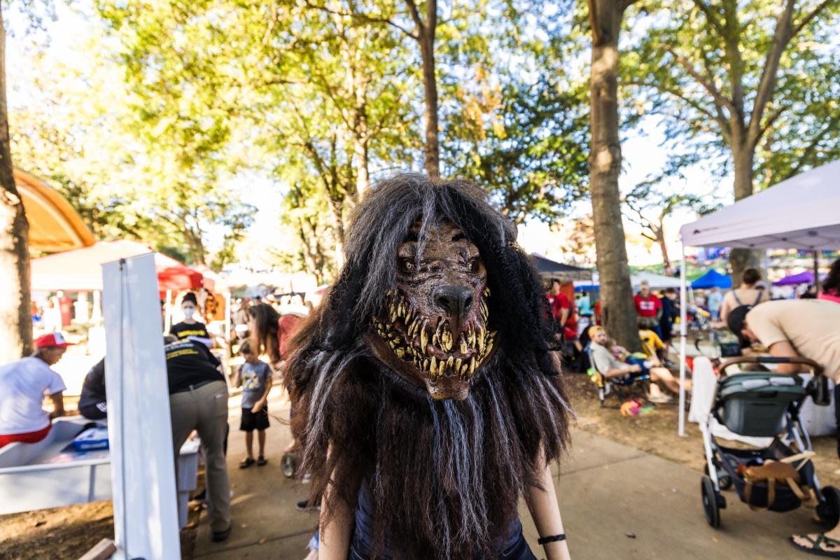 Werewolf costume at Boofest in Belmont NC